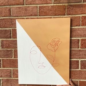 Handmade, Embroidery Canvas Art.